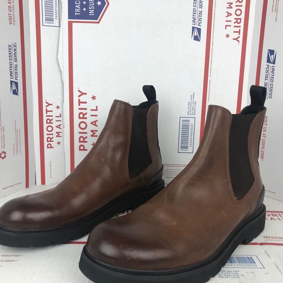 Frye Mens Terra Leather Chelsea Boots 3481321 Sz 8 main image 4